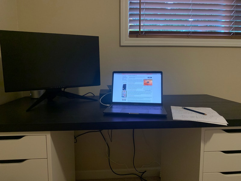 Pics of student's School Set up while doing online  school